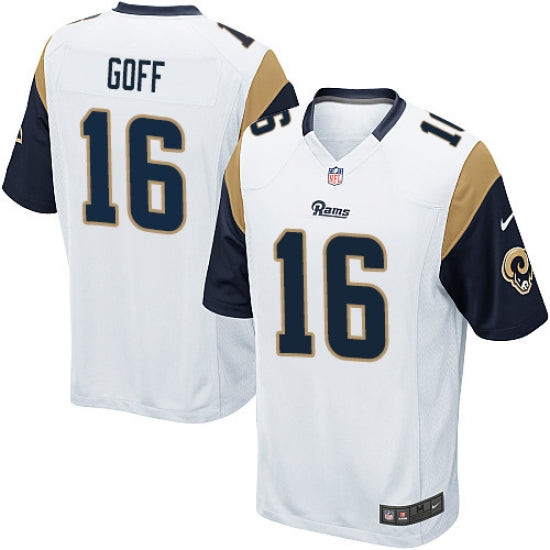 Men's Los Angeles Rams Jared Goff Game Jersey White