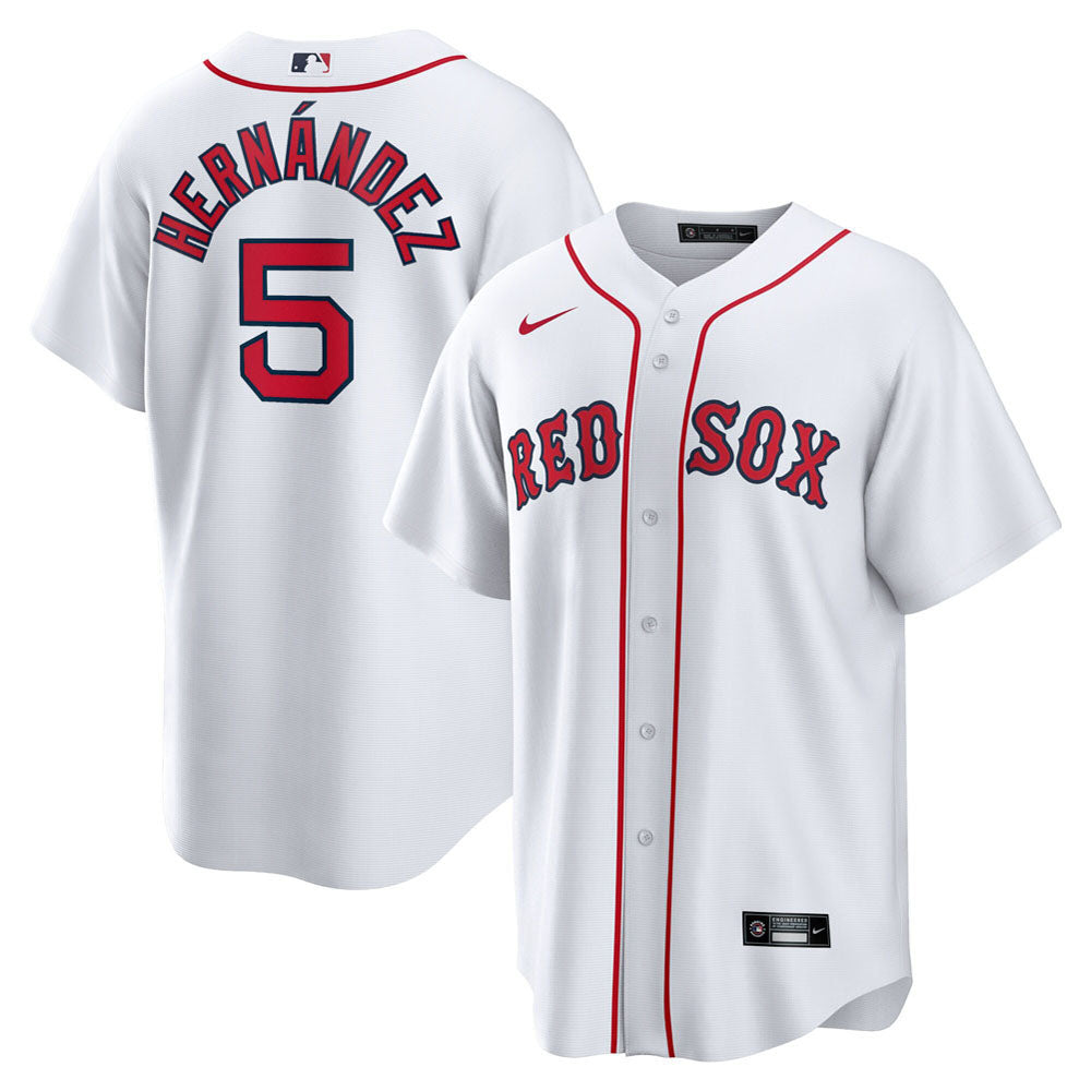 Men's Boston Red Sox Enrique Hernandez Home Official Player Jersey - White